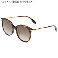 亚历山大·麦昆Alexander McQueen kering eyewear太阳镜女 骷髅头款 AM0135SA-002 哈瓦那框渐变棕镜片 56mm