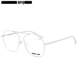 MCQ 麦昆 eyewear 光学镜架男女款 亚洲版中性金属近视眼镜框 MQ0145OA-005 白色镜框 59mm