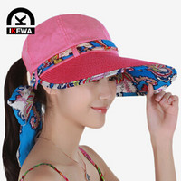 艾可娃（IKEWA）CM0022 夏天遮阳帽子女士运动太阳帽户外骑行挡沙挡风帽子 西瓜红