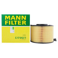 曼牌濾清器 曼牌（MANNFILTER）空氣濾清器空氣濾芯空濾C17012/1適用奧迪A4L適用B9/進口奧迪A5+