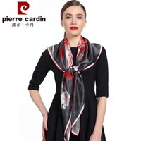皮尔·卡丹 皮尔卡丹真丝丝巾女围巾大方巾日常防晒母亲节送妈妈礼物