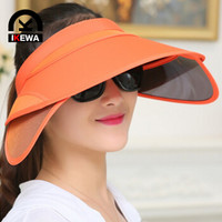 艾可娃（IKEWA）ZYM0036 夏天遮阳帽女士户外运动速干太阳帽空顶帽子 橙色