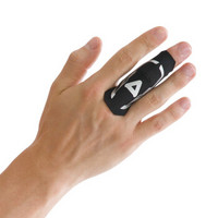 AQ篮球排球指关节护指套装备运动护具 黑色直筒款B30911 L/XL指围6.4-7CM  比较适合其他四指