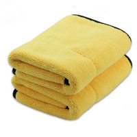 天气不错 汽车清洁车家两用洗车毛巾 擦车毛巾 双面绒 珊瑚绒 抹布 两条装 汽车用品