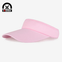 艾可娃（IKEWA）BQM021 遮阳帽子男女同款空顶帽棒球帽太阳帽 粉色
