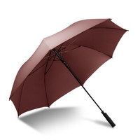 星宇芊 男士商务加大加固自开长柄直杆晴雨伞 Z31 咖啡