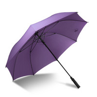 星宇芊 男士商务加大加固自开长柄直杆晴雨伞 Z31 紫色
