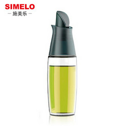 SIMELO（施美乐）首尔风情玻璃调料瓶瑞典翻盖油壶300ML(绿色) *3件