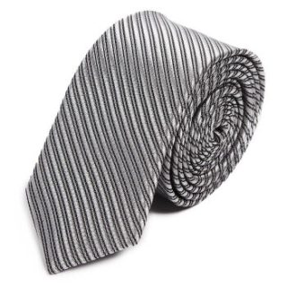 领带 5cm窄版男女商务正装领带 韩版英伦时尚休闲 礼盒装 jwxl06 银色