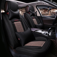 紫风铃汽车坐垫四季通用全包围汽车座垫座套WEIvv5奥迪A3凌派卡罗拉缤智新桑塔纳哈弗H6 H10神秘黑-豪华版