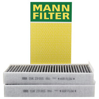 曼牌滤清器 曼牌(MANNFILTER)活性炭组合空调滤清器CUK23015-2宝马2系旅行版新MINI华晨宝马1系