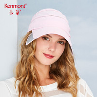 卡蒙（Kenmont）km-3113 女夏天韩版无顶遮阳帽速干户外运动空顶网球防晒帽  水晶粉色