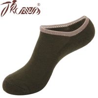 顶瓜瓜男士运动袜毛巾底吸汗透气跑步船袜篮球袜子男夏季短筒防脱低帮学院风羽毛球袜子男学生青年 215B款