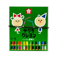 SAKURA 樱花卫厨 樱花 软蜡笔 24色套装 LY24R 日本儿童用