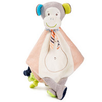 爸爸妈妈（babamama）安抚巾 宝宝陪睡软毛绒玩具 婴幼儿动物玩偶多功能口水巾 小猴 B6101