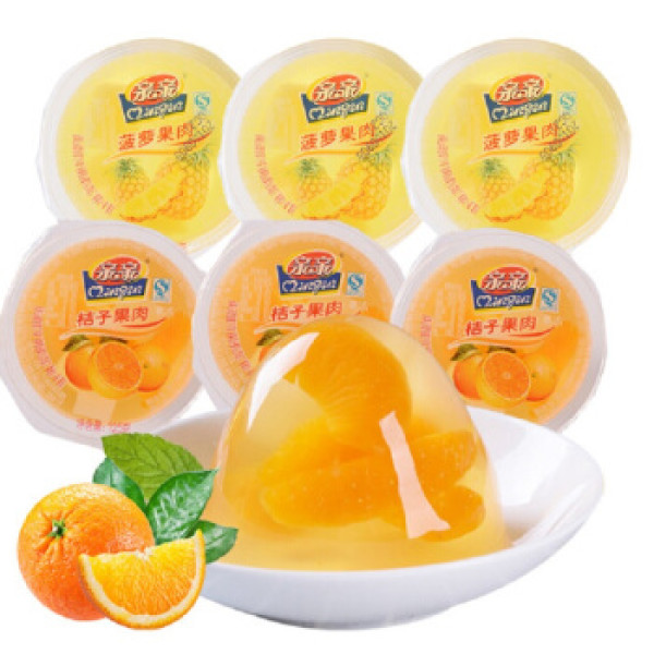 亲亲 酒杯果肉果冻混合口味组合装750g (125g*6果肉果冻)