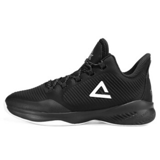 PEAK 匹克 男篮球鞋低帮舒适减震耐磨球鞋复古运动鞋 DA810711 黑色 43码