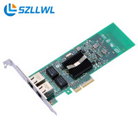 szllwl Intel双口千兆网卡 英特尔82575芯片网卡 PCI-E双电口千兆服务器网卡