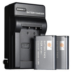 蒂森特(DSTE) 索尼RX100 V RX1 RX100 III 数码相机 NP-BX1 两电一充 电池套装