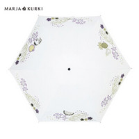 玛丽亚.古琦（玛丽亚古琦 MARJA KURKI）五折晴雨伞 超轻迷你优雅女士口袋伞 清香果园 9W654702 白