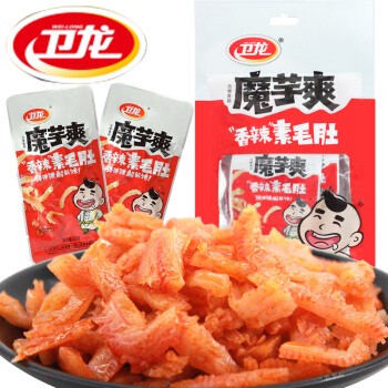 卫龙魔芋爽香辣素毛肚约5小包78g3件