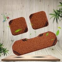 紫风铃 木珠汽车坐垫夏季汽车座垫三件套小方垫三件套汽车凉垫方垫办公室椅垫速腾迈腾奇骏 三件套KLWA斜纹咖