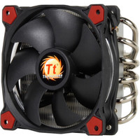 Tt（Thermaltake）Riing S400 CPU散热器（多平台/6热管/Riing 12cm红光风扇/下吹式/静音/液压轴承）