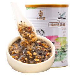 十景齋 西湖藕粉杭州特產 營養代餐粉 谷物早餐食品沖泡即食 藕粉堅果羹500g(新老包裝交替) *4件+湊單品