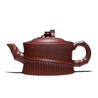 君鸣轩 紫砂壶 宜兴紫砂纯全手工茶壶 名家茶具 紫泥竹音