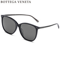 葆蝶家Bottega Veneta eyewear 亚洲版女太阳镜 BV女士墨镜 BV0160SA-001 黑色镜框灰色镜片 58mm