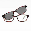 Z-ZOOM 英国品牌时尚设计 磁吸附太阳镜片老花眼镜 男女通用  06系列 玳瑁色200度