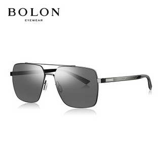 暴龙BOLON太阳镜男款经典时尚眼镜方形飞行员墨镜BL8032D11