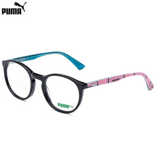 PUMA 彪马 eyewear 近视眼镜儿童款 板材光学镜架 PJ0019O-001 黑色镜框 46mm