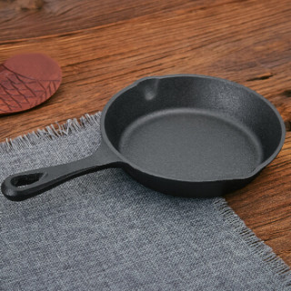 奥美优平底锅煎锅铸铁煎蛋煎牛排煎饼煎盘铁板烧不粘锅20cm Amy8004 报价价格评测怎么样 什么值得买