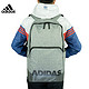阿迪达斯（Adidas）男女款休闲运动双肩背包 学生书包 旅行背包 CV4927 深麻灰