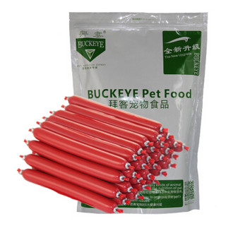 拜客（BUCKEYE）狗狗零食宠物零食火腿肠营养训练牛肉味香肠五连包30支*5 大包装150支