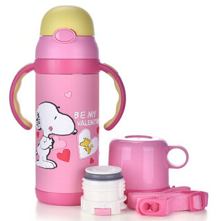 SNOOPY 史努比 SP-N233 316不锈钢保温杯 400ml 红色