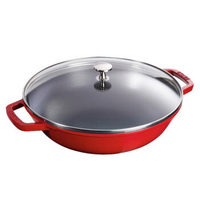 STAUB 珐宝 珐琅铸铁锅具 铸铁炒锅 30cm  