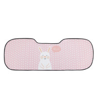 紫风铃 汽车坐垫夏季3D透气卡通网布冰丝汽车座垫四季通用单张座垫 防滑免绑办公座椅垫KA 后排长垫-浪漫兔