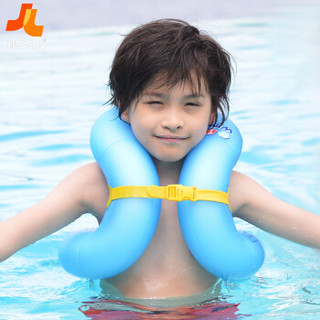 吉龙 儿童游泳圈蛇形游泳圈戏水玩具 加厚M码蓝色款（适用于6-18岁儿童初学游泳、戏水）