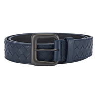 BOTTEGA VENETA 宝缇嘉 BV 男士深蓝色皮革编织针扣皮带腰带 271932 V4650 4013 105