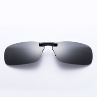 博利良品偏光太阳镜夹片隐藏式 司机驾驶镜墨镜夹片 近视眼镜夹片 通用式黑灰色BL701