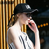 诗丹凯萨帽子男女通用纯色棒球帽经典透气love字母纯棉运动帽 WGSB181034 黑色 57CM