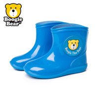 Boogie Bear韩国儿童雨鞋男童防滑雨鞋卡通女童雨靴宝宝雨鞋幼儿园儿童水鞋 9733100014蓝色28