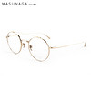 MASUNAGA增永眼镜男女手工复古全框眼镜架配镜近视光学镜架RHAPSODY #11 金色