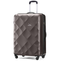KAMILIANT 万向轮拉杆箱箱子密码箱立体钻石图案行李箱女旅行箱男28英寸托运箱 DU1*13003 褐色
