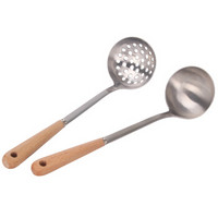拜杰（Baijie）火锅汤勺漏勺家用火锅配件不锈钢汤勺漏勺两件套组合装 CP-119