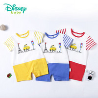 迪士尼(Disney)童装男宝宝衣服夏季男童短袖连体衣婴儿衣服182L740 宝蓝 24个月/身高90cm