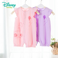 迪士尼(Disney)婴儿连体衣夏季新款0-2岁女宝宝衣服婴儿服182L736 浅紫 12个月/身高80cm
