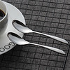 研牌 304不锈钢勺子 餐具套装 日式咖啡勺儿童餐勺两件套 1715-306